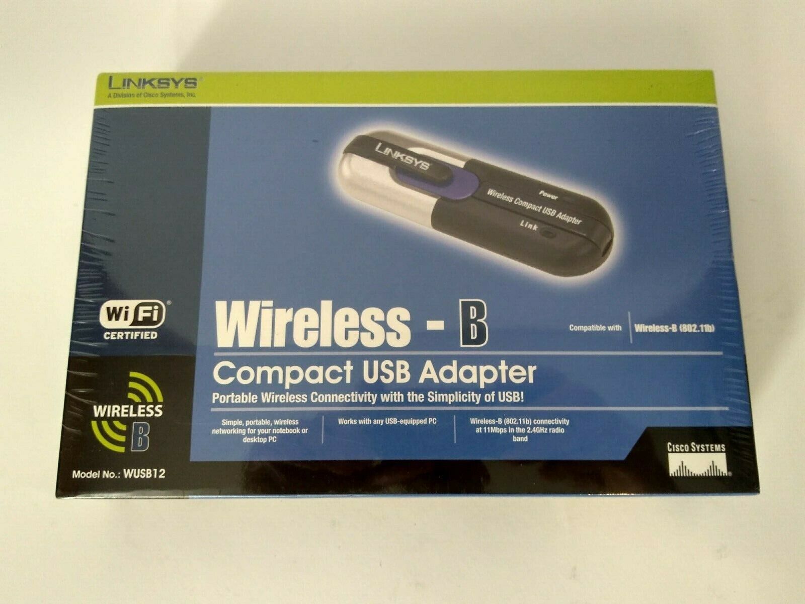 Cisco Linksys WUSB12 Wireless B Compact Adapter Vintage Computing