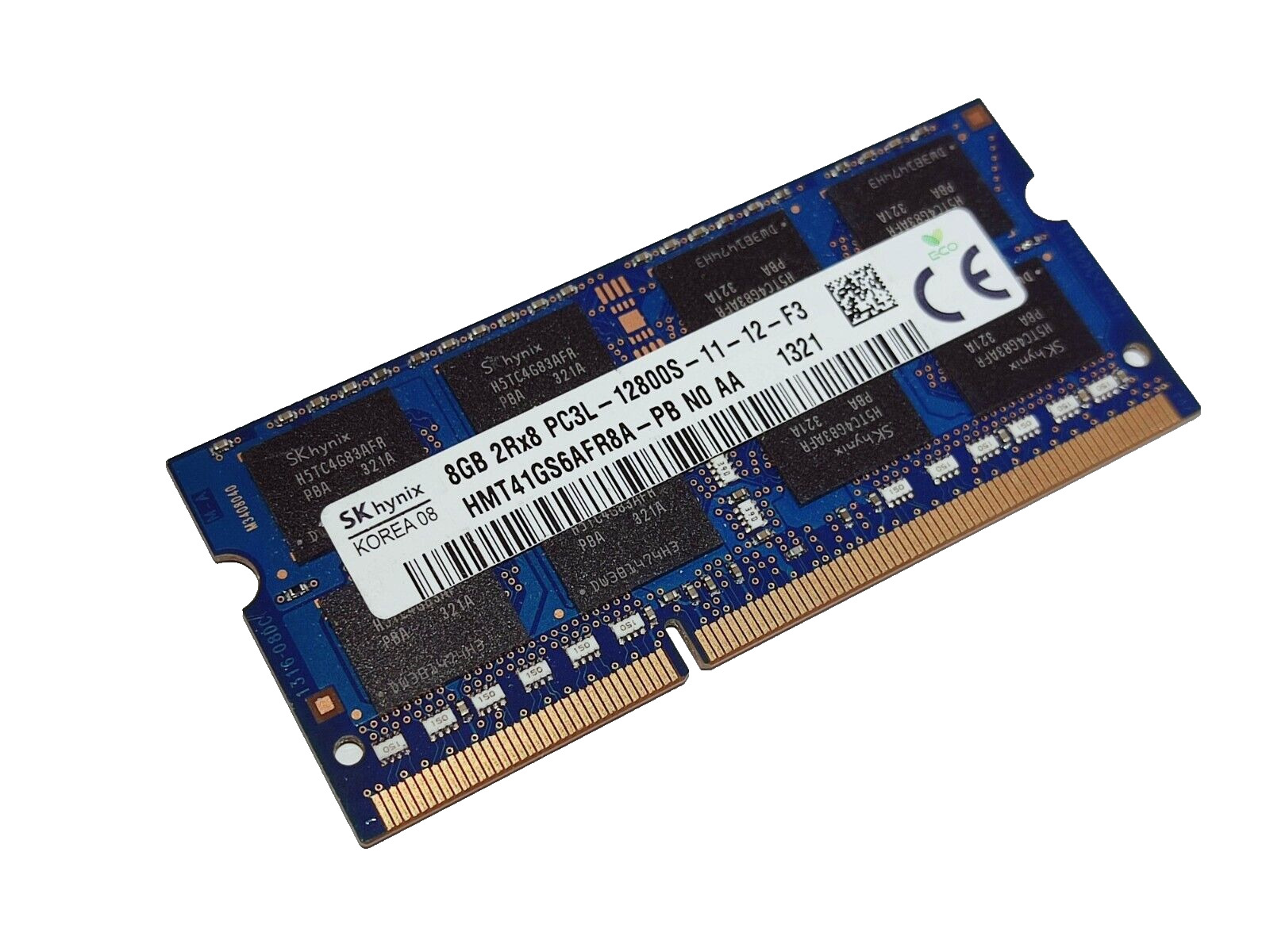 HYNIX HMT41GS6AFR8A-PB 1x 8GB PC3L-12800S-11-12-F3 DDR3L -1600MHz Laptop Memory