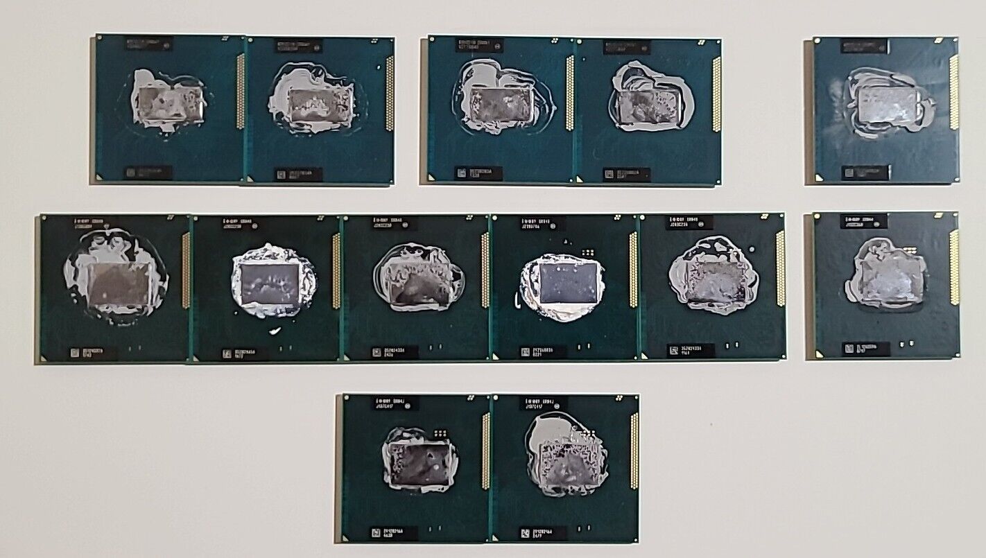 Lot Of 13x Intel Core CPU Processors i3 i5 SR01Z SR0N1 SR0WY SR048 SR044 SR04J