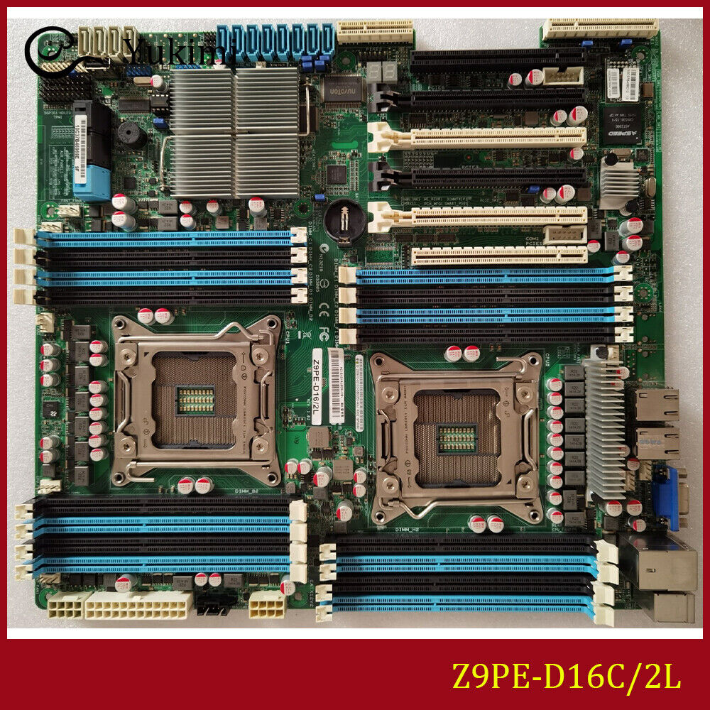 FOR ASUS Z9PE-D16C/2L DDR3 Socket 2011 VGA 512GB Motherboard Test OK