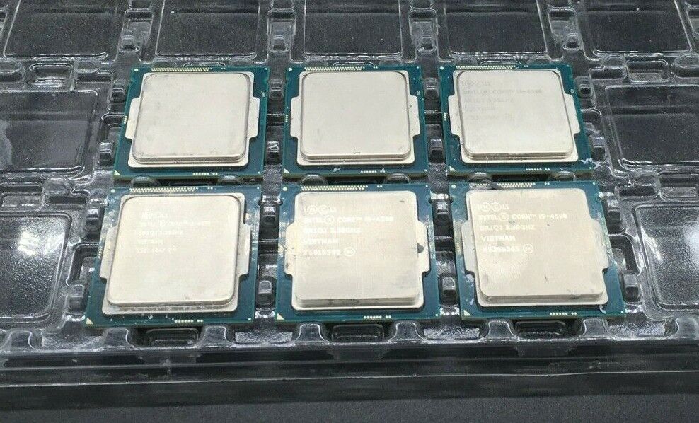 LOT OF 6 - Intel Core i5-4590 BX80646I54590 Processor 6M Cache 3.3 GHz LGA1150