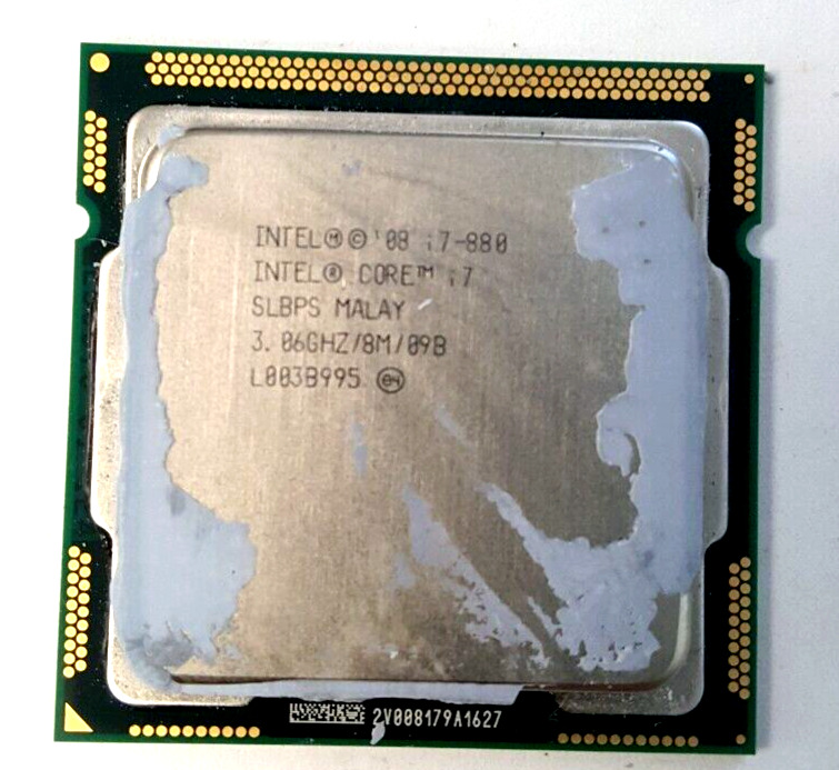 Intel Core i7-880 Quad Core 3.06GHz 8MB Socket LGA1156 95W CPU Processor SLBPS