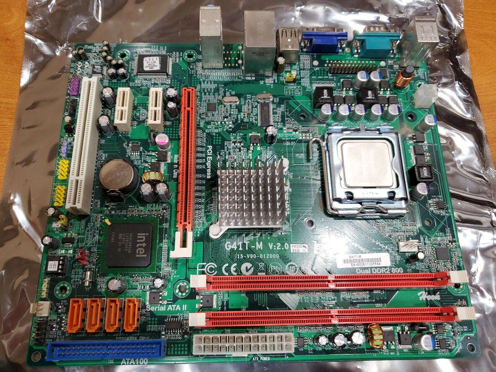 ECS G41T-M V2.0 15-V90-012000 Socket 775 Motherboard Core 2 Duo CPU 2GB DDR2
