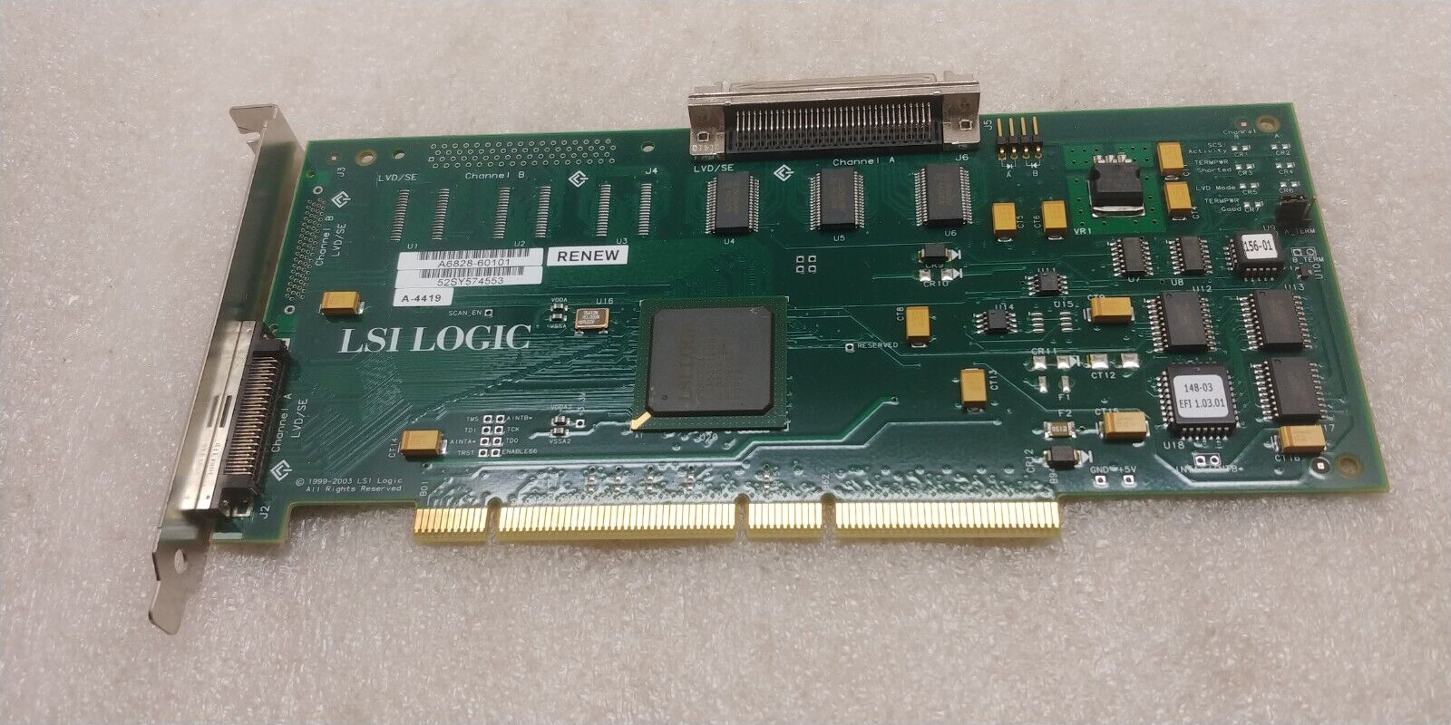 LSI Logic LSI8955-66 HP PCI-X SCSI Controller Card GREAT CONDITION 