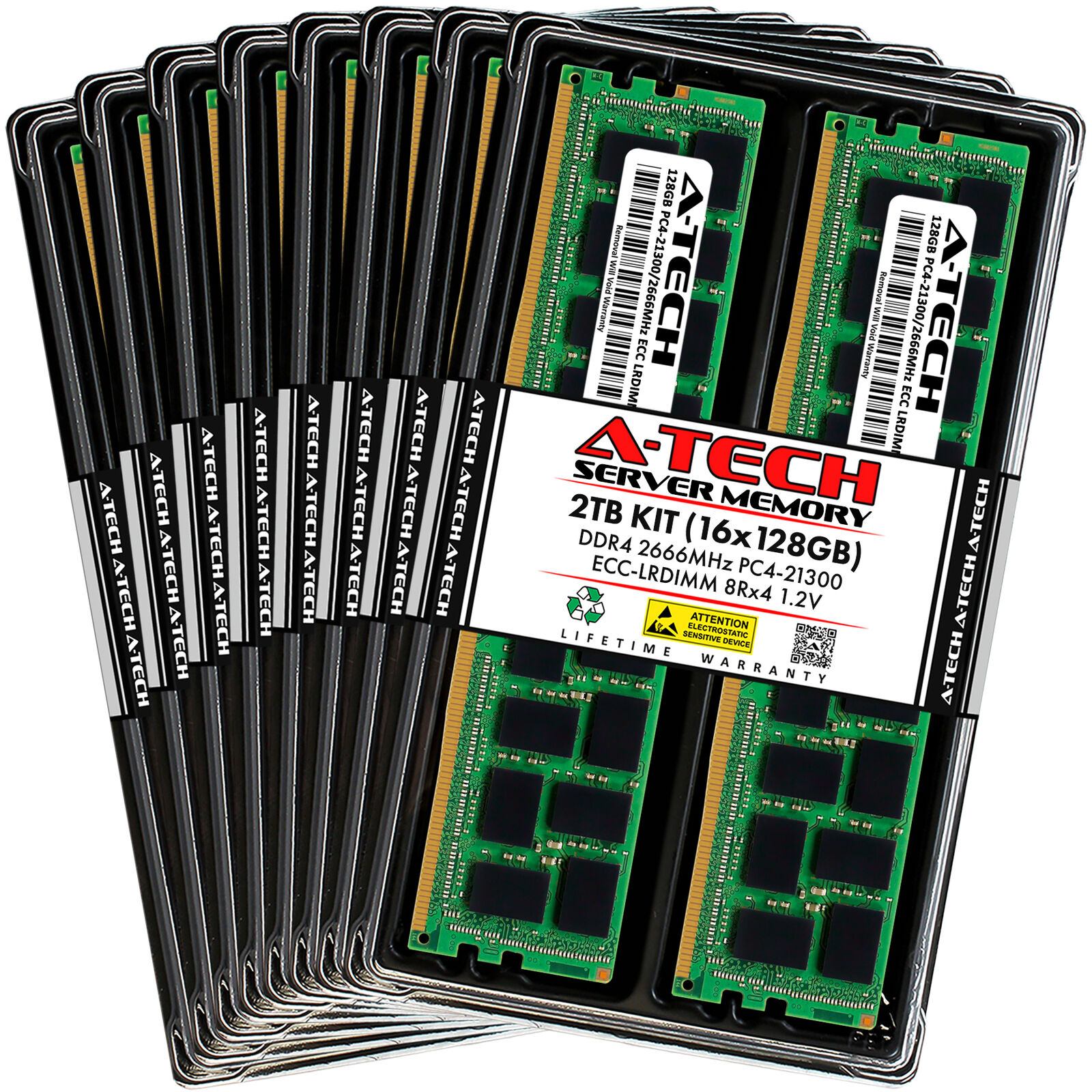2TB 16x 128GB PC4-2666 LRDIMM ASUS RS700A-E9-RS4 Memory RAM