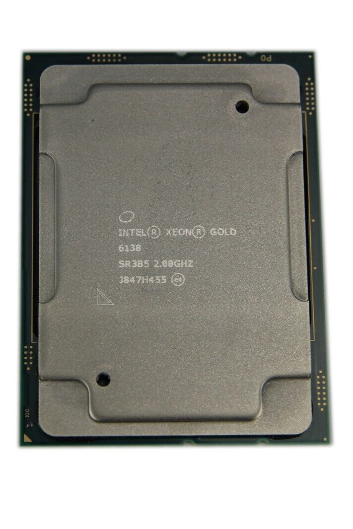 Intel Xeon Gold 6138 2.0GHz 27.5MB 20-Core 125W LGA3647 SR3B5