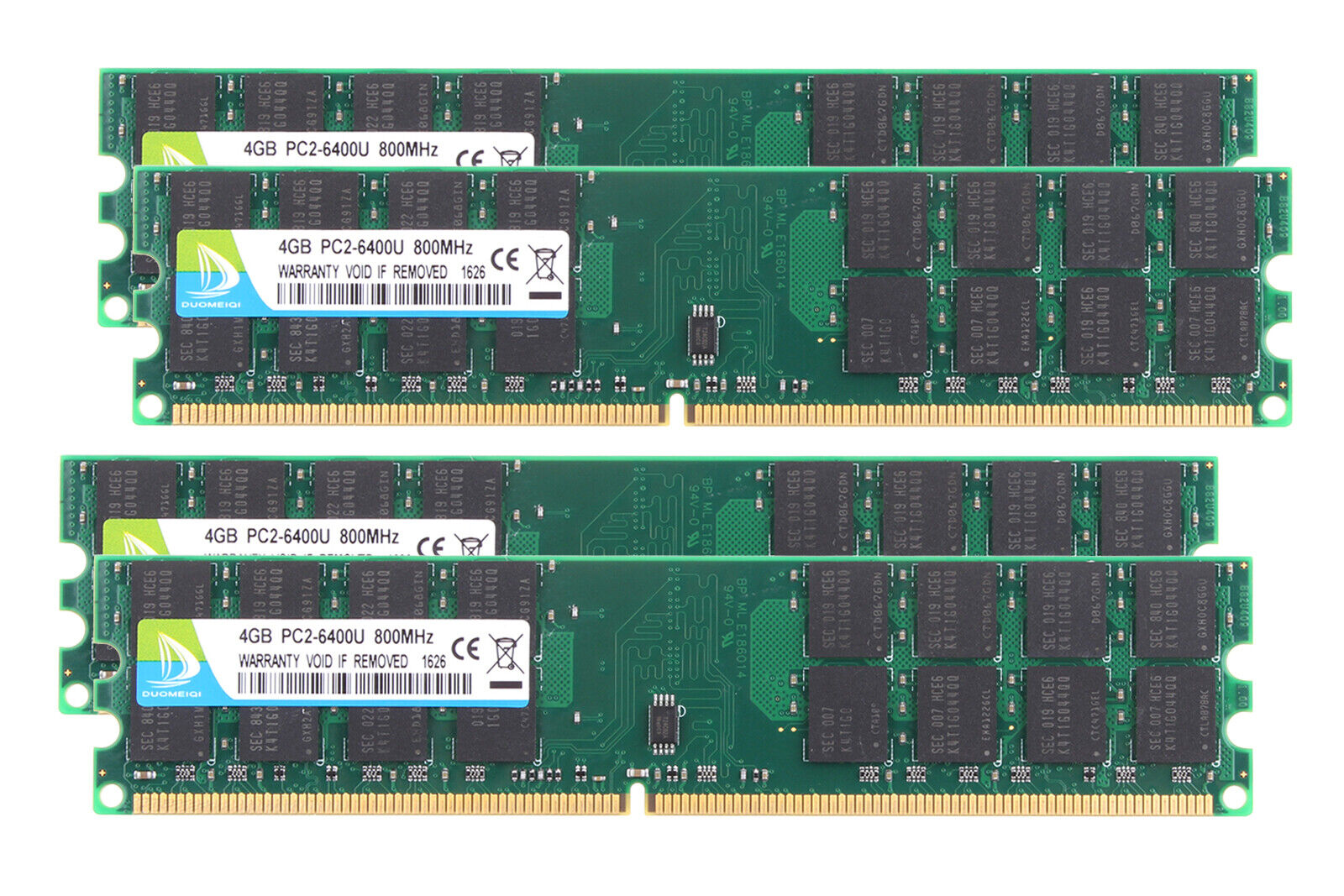 4X 4GB DUOMEIQI 2Rx4 PC2-6400 DDR2 800Mhz 240Pin RAM Desktop Memory Only for AMD