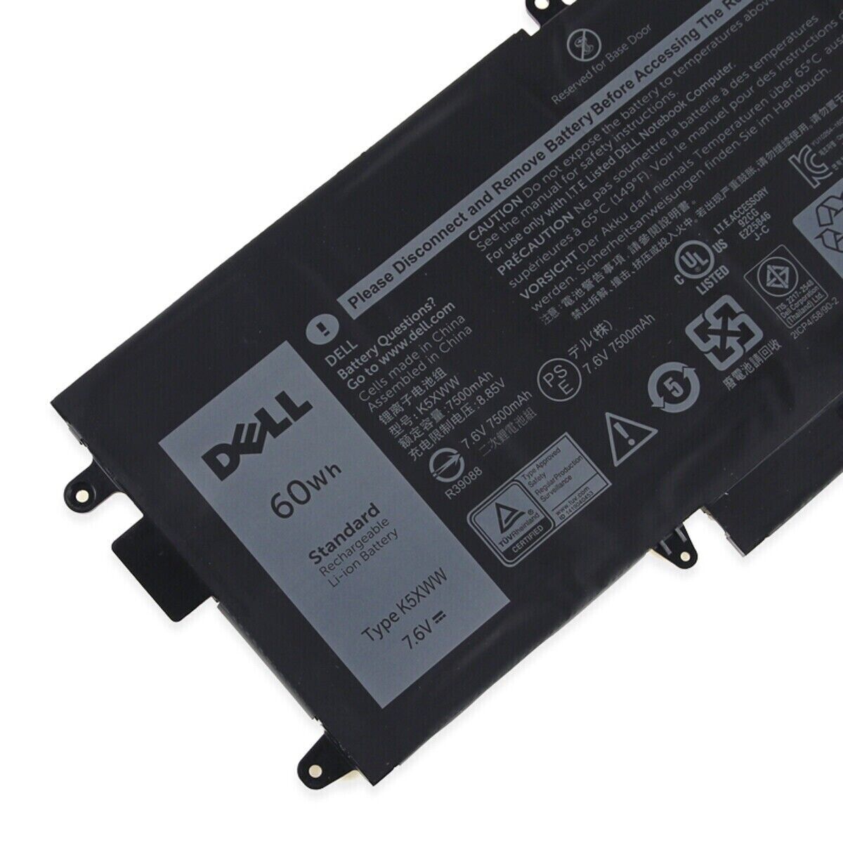 OEM K5XWW Battery For Dell Latitude 5289 7389 7390 2in1 L3180 Series 6CYH6 71TG4
