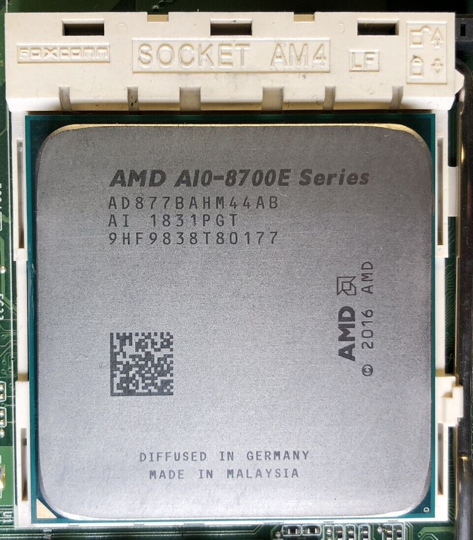 Lot of 40 AMD PRO A10-Series A10-8770E 2.8GHz 4-Core Socket AM4 35W CPU's
