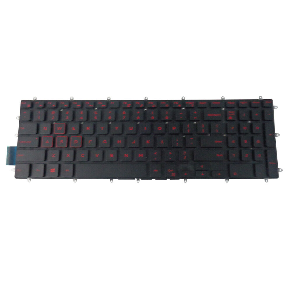 Backlit Keyboard w/ Red Letters for Dell Inspiron 5565 5567 Laptops 3R0JR