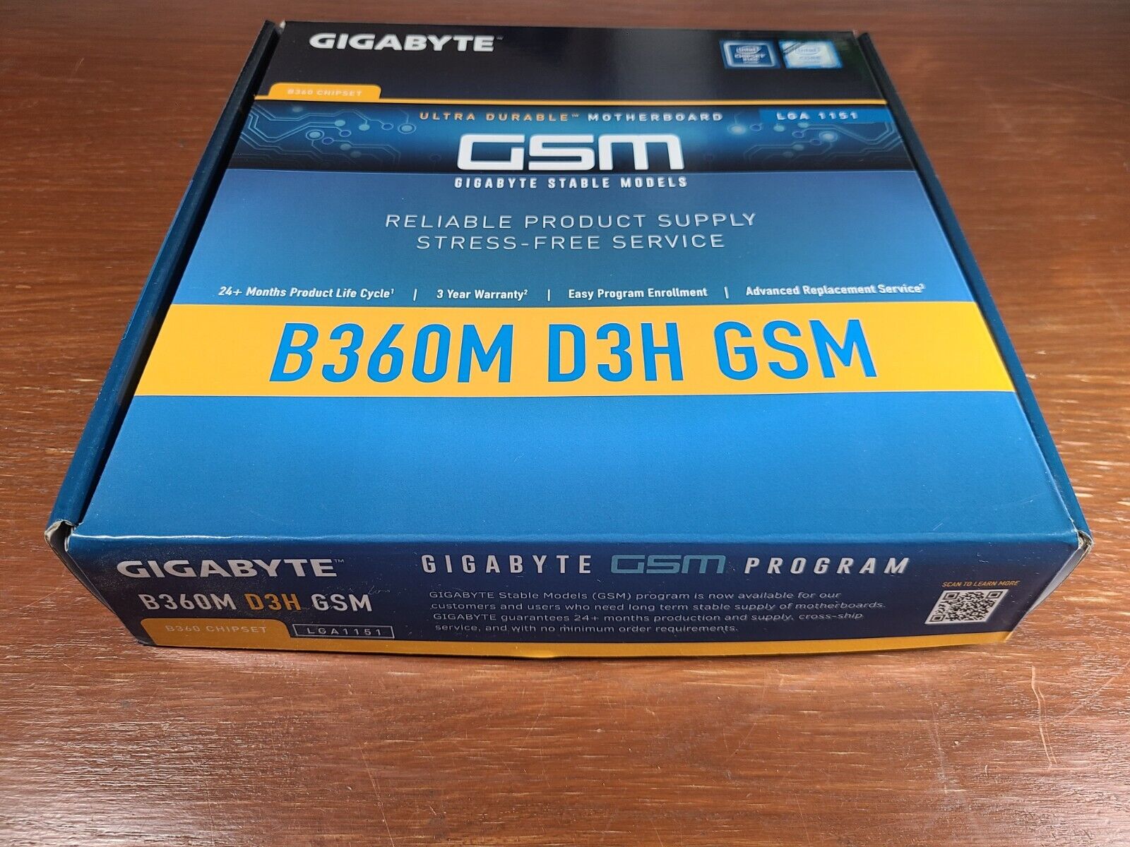 GIGABYTE B360M D3H GSM LGA 1151 Intel M-ATX Motherboard *Brand New*