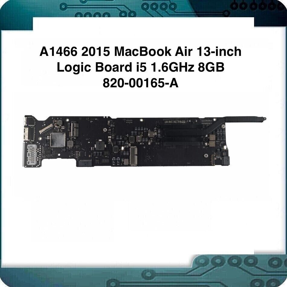 A1466 2015 MacBook Air 13-inch Logic Board i5 1.6GHz 8GB 820-00165-A