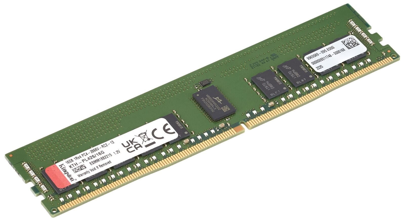 Kingston Branded Memory 16GB DDR4 2666MT/s Reg ECC Module KTH-PL426/16G Server M