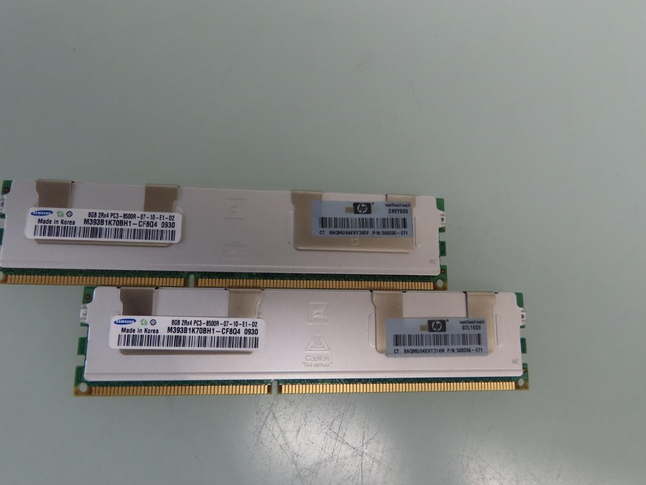M393B1K70BH1-CF8Q4 Samsung Server 8GB PC3-8500 DDR3-1066MHz Dual Rank Memory