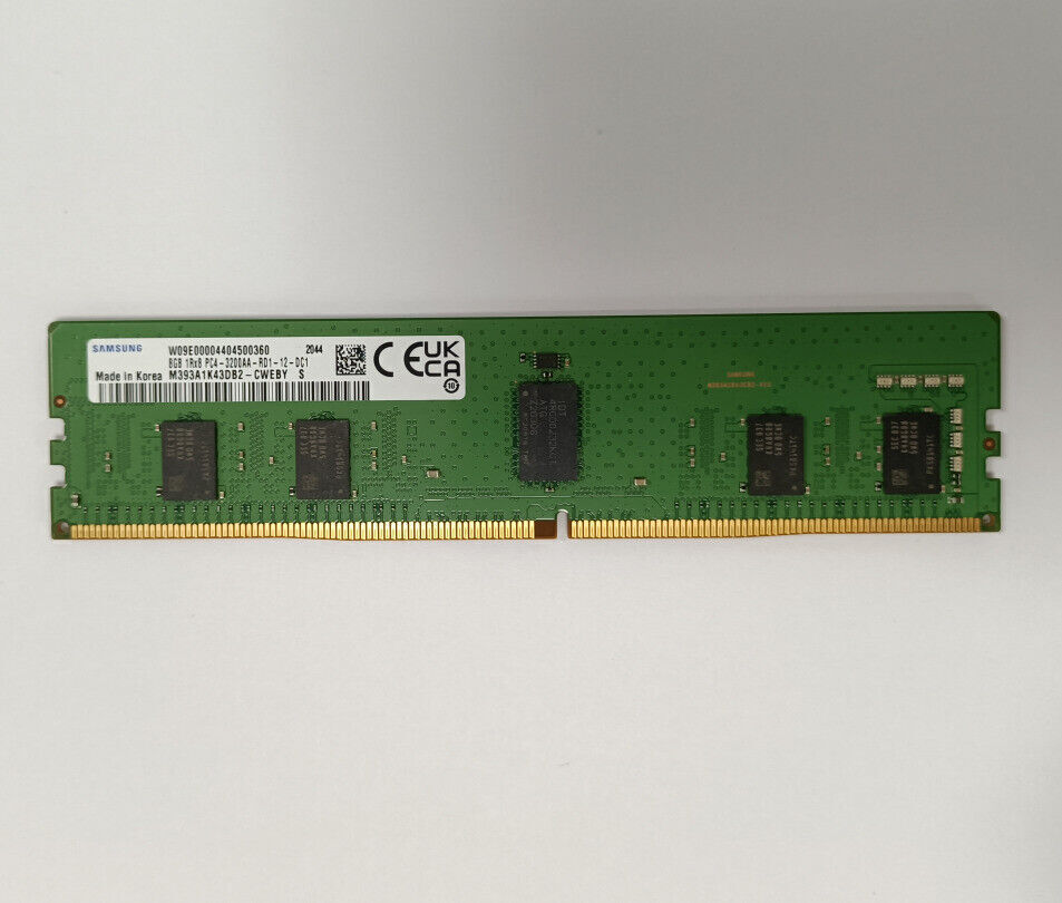 Samsung DDR4 8GB 3200MHz RAM ECC Sever Memory PC4-25600 DIMM 1RX8 288-Pin