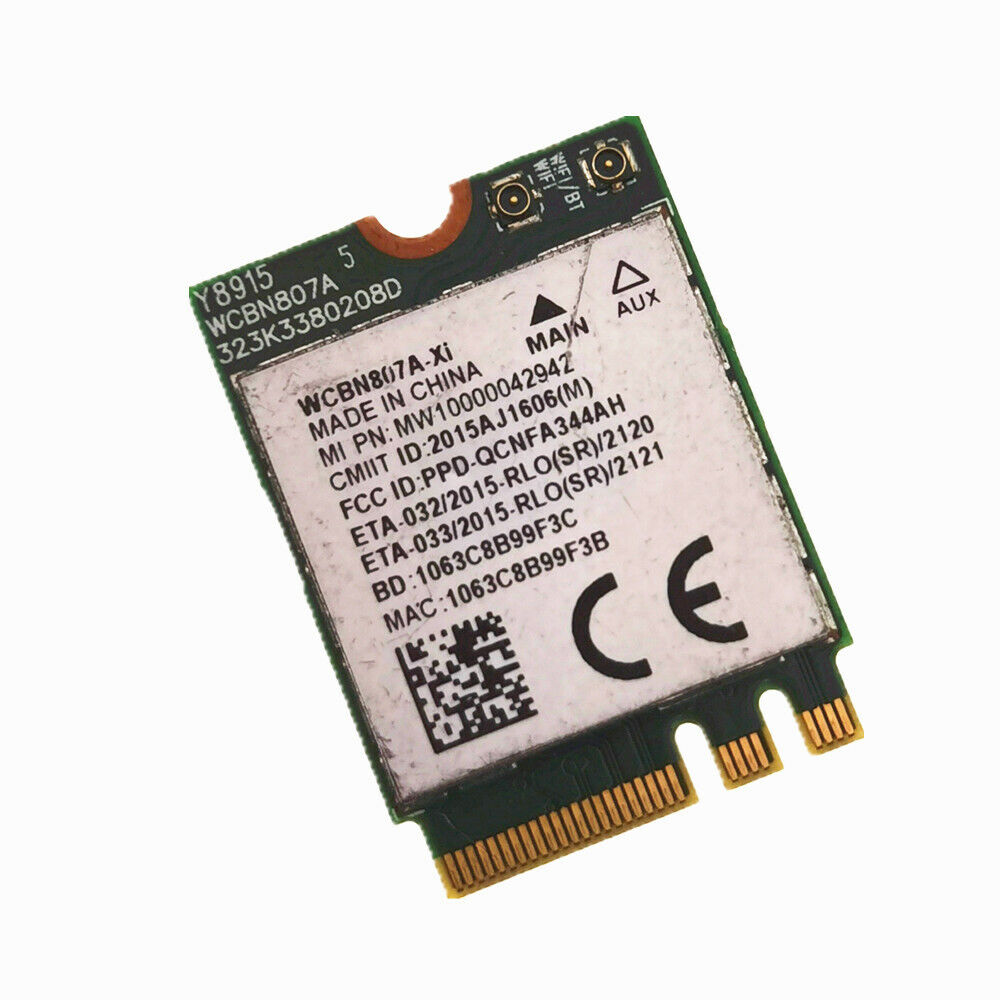 WCBN807A Wifi 802.11AC 867Mbps Atheros QCA6174 Bluetooth 4.2 NGFF Card