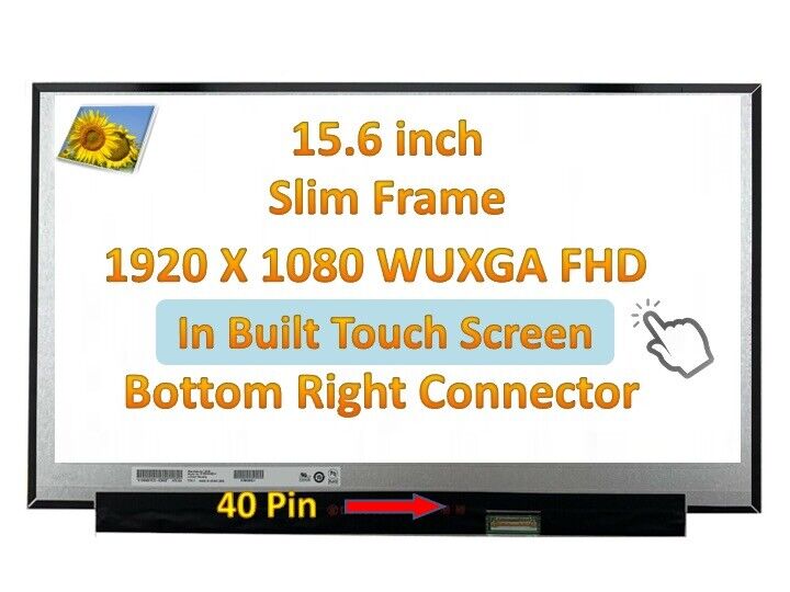 B156HAK02.1 HW0A For HP Pavilion 15-CS0020TX 15-CS0021TX FHD LCD Touch Screen