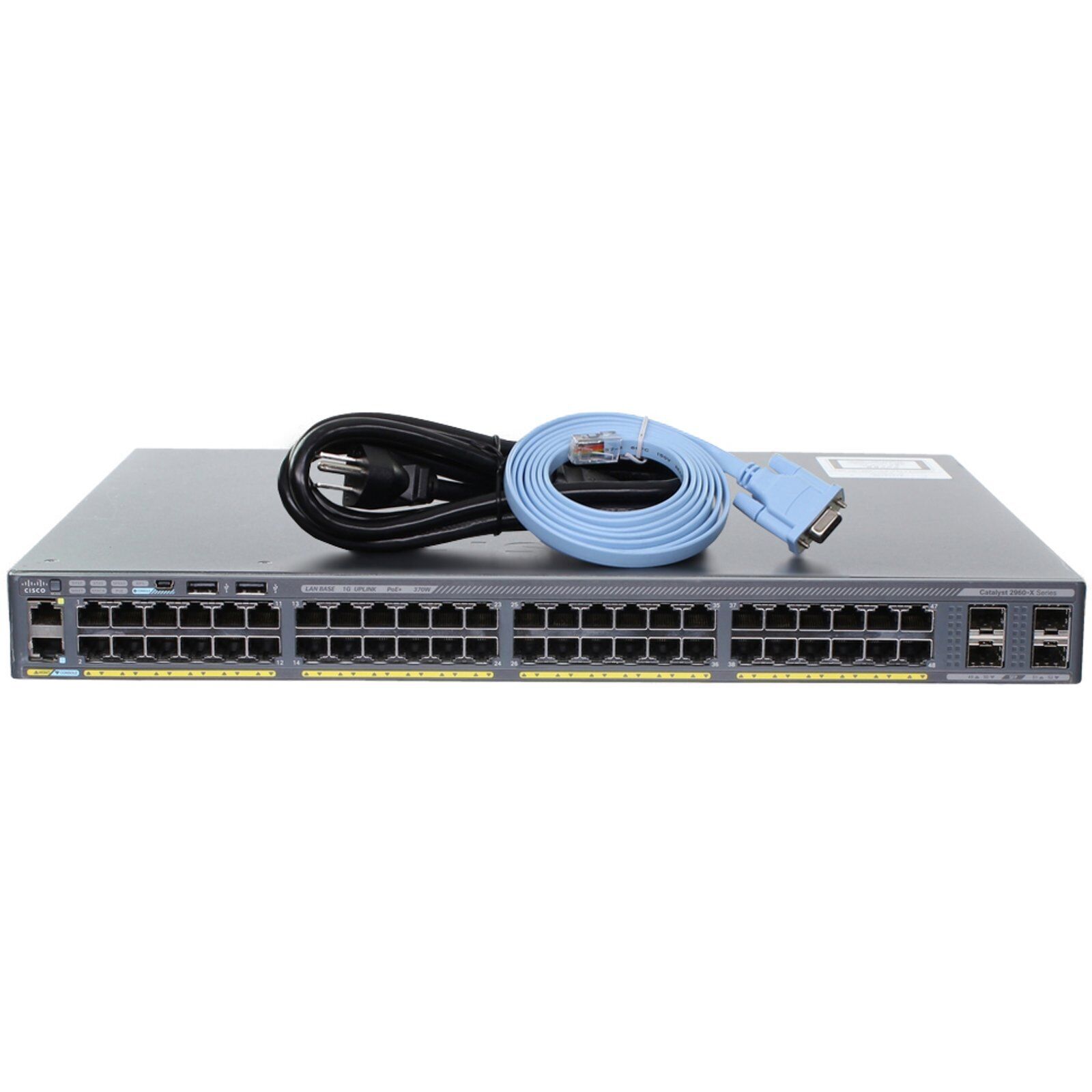 Cisco Catalyst WS-C2960X-48LPS-L 48P 1GbE 370W PoE 4P SFP Switch