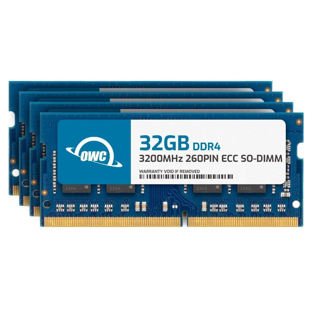 OWC 128GB (4x32GB) DDR4 3200MHz 2Rx8 ECC 260-pin SODIMM Memory RAM