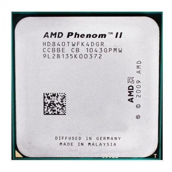 AMD Phenom II X4 840T Quad-Core CPU (2.90GHZ) (HD840TWFK4DGR)
