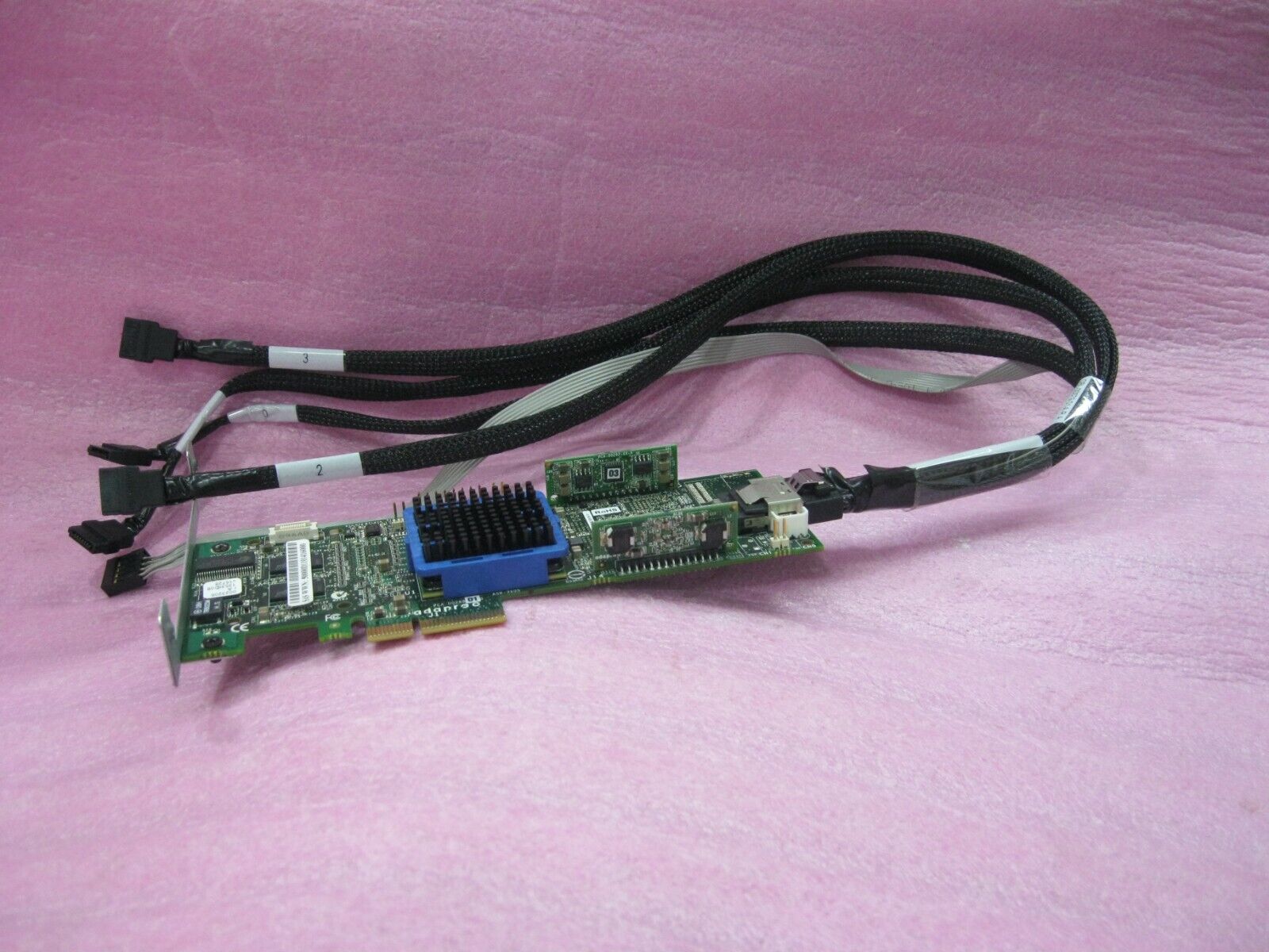 Adaptec  ASR-3405 128MB 4 Port PCIe SAS/SATA RAID W/Cable 00079-01-A - L2803-C