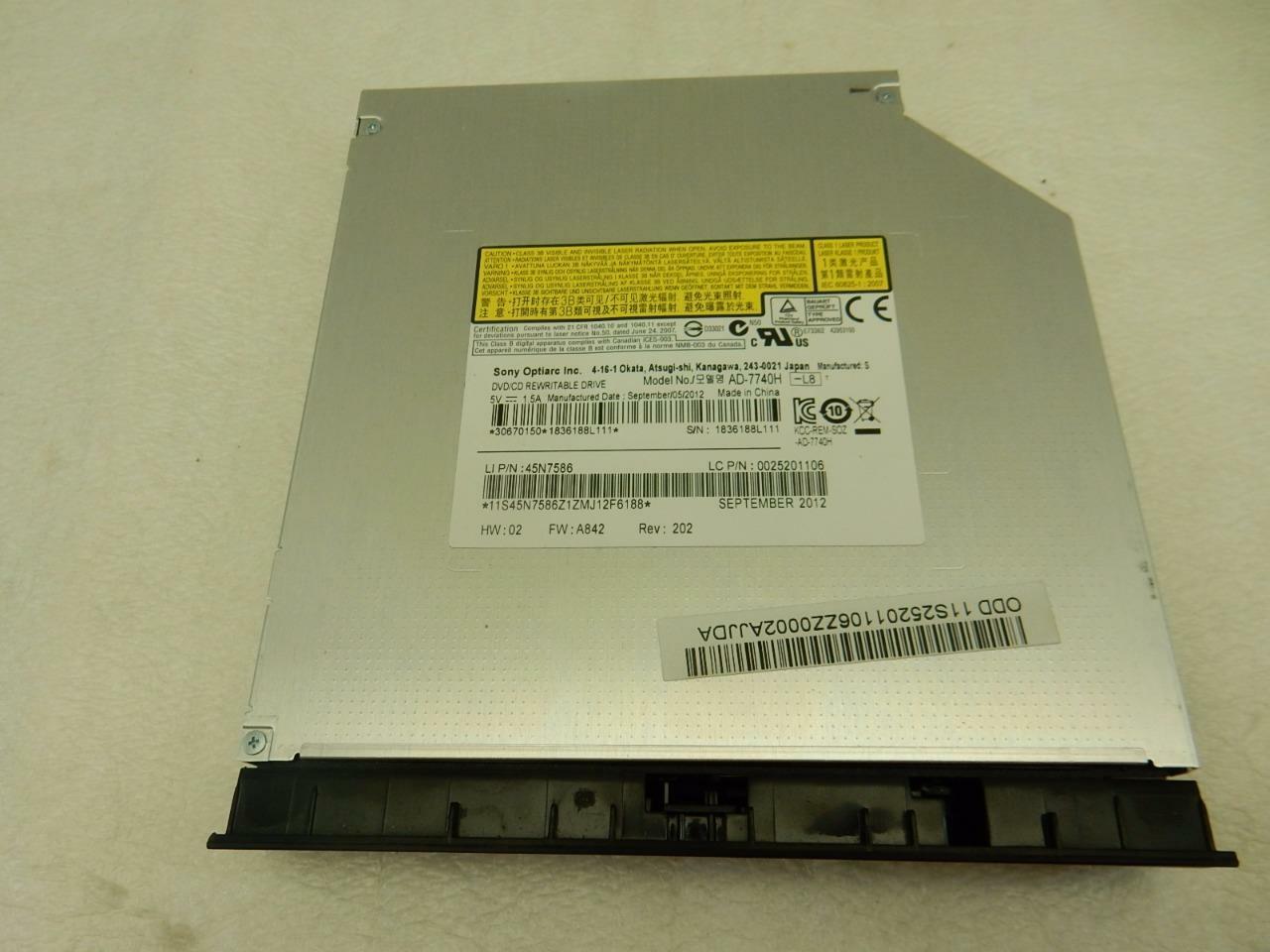Lenovo G580 DVD+/-RW CDR CDRW Multi Burner SATA Laptop Drive