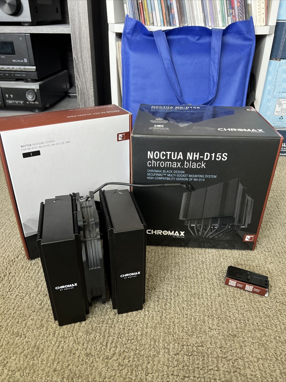 Noctua NH-D15S Chromax Black With Extras, AM5 Offset And Heatsink Covers