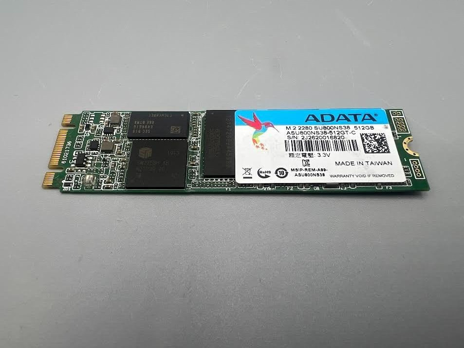 ADATA ASU800NS38-512GT-C 512GB M.2 2280 SATA 3D Internal SSD Memory Card