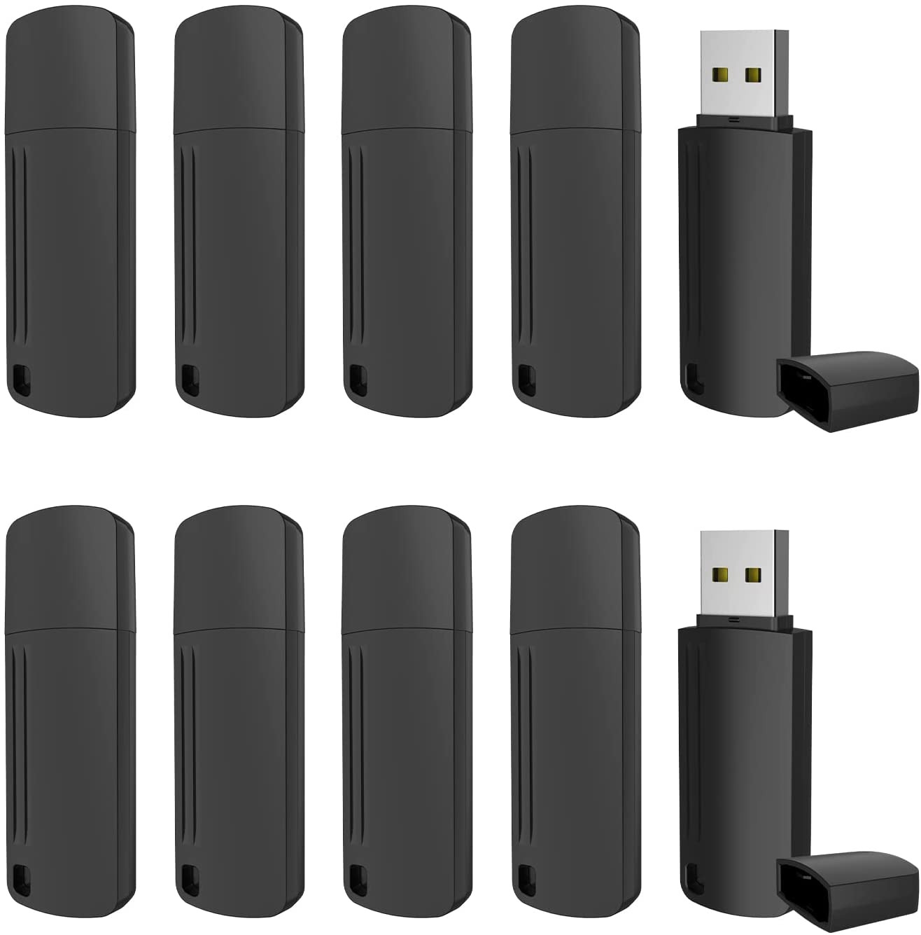 Wholesale 1/10/100pcs USB 2.0 32GB Flash Drives Memory Sticks Thumb Drives Black