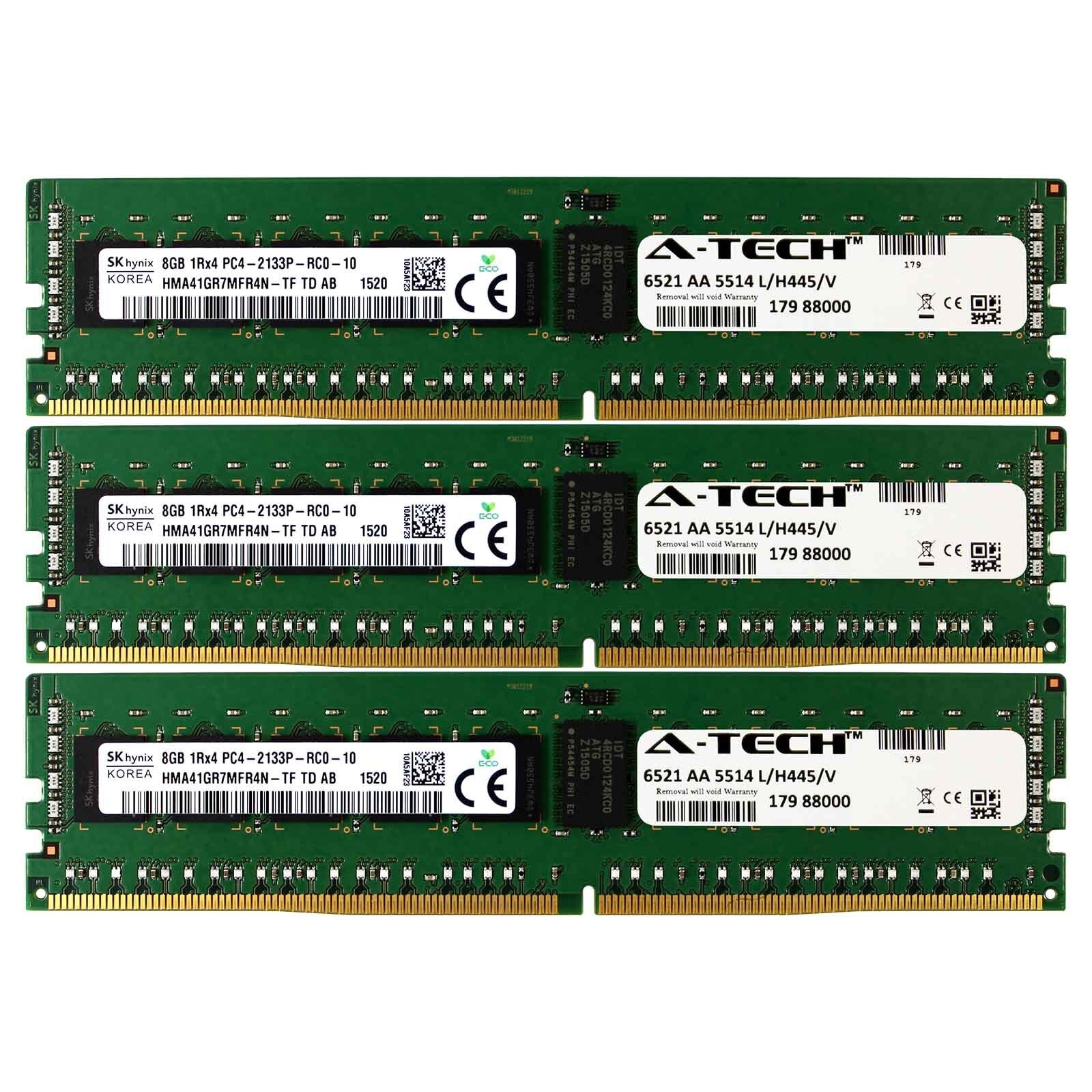 PC4-17000 Hynix 24GB Kit 3x 8GB HP Cloudline CL2100 CL2200 G3 1211R Memory RAM