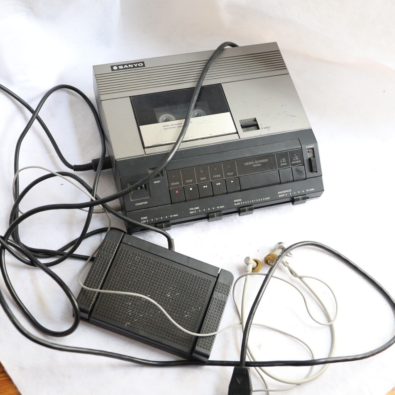 Sanyo Memo Scriber TRC-9010 set  Vintage Electronics Tested/works