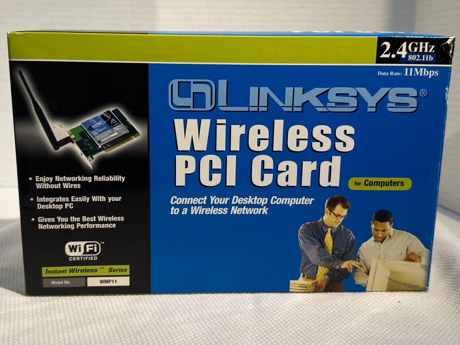Linksys Instant Wireless PCI Adapter Card Wireless-B 2.4GHz 802.11b - WMP11