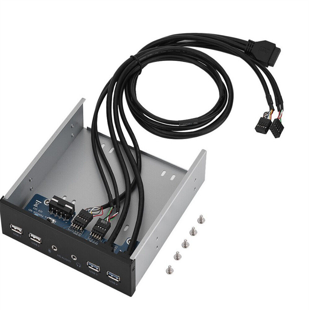 5.25 Inch Desktop PC Case Internal Front Panel USB Hub Usb 3.0 2.0 With HD-Audio
