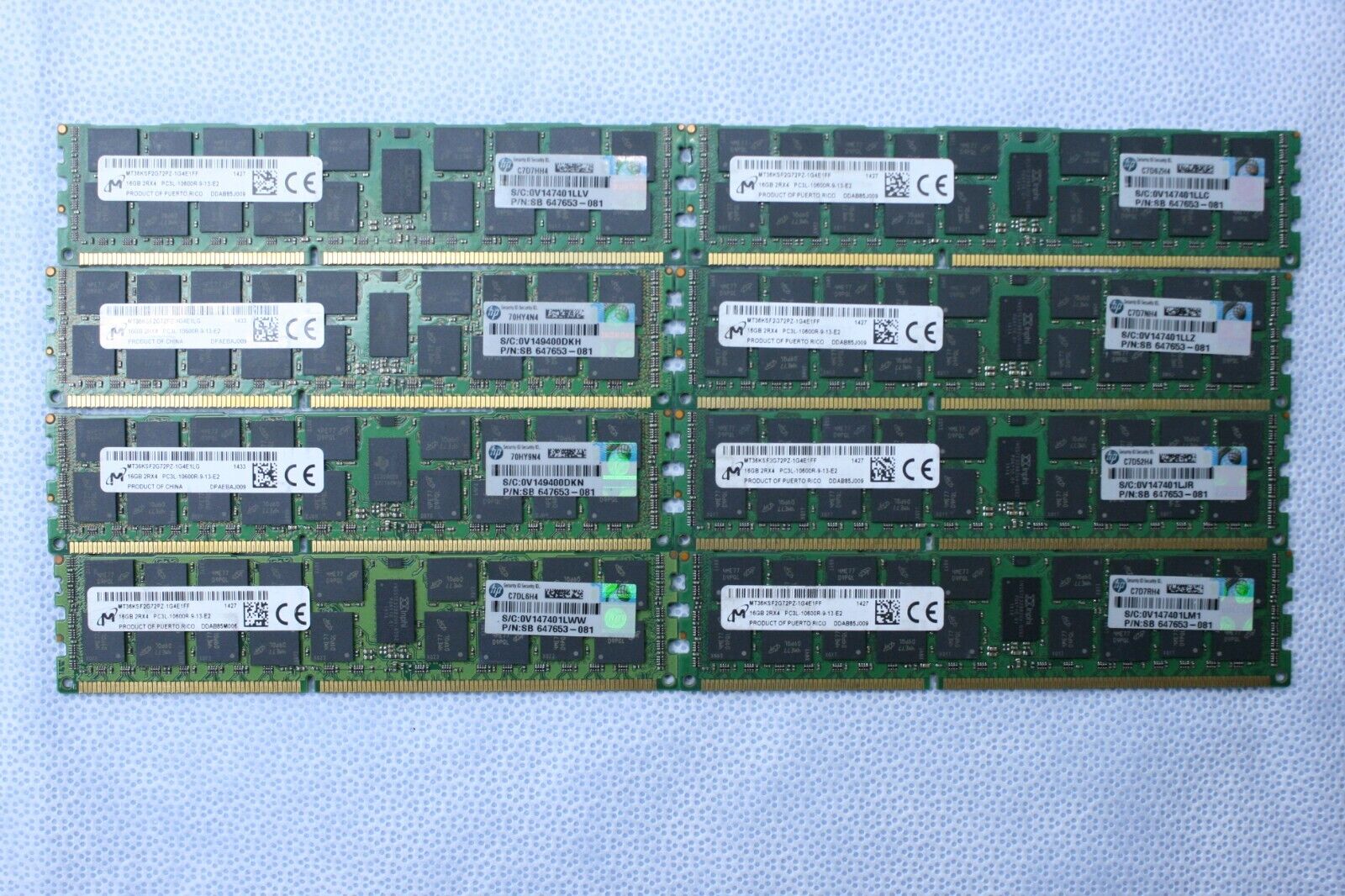 128GB (8X16GB) DDR3 -1333 ECC MEMORY FOR APPLE MAC PRO 5,1 2012 2010 TESTED  (T7