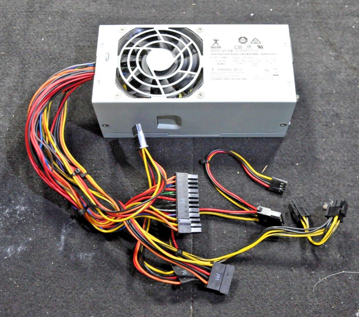 Powerman IP-S300FF1-0 300 Watt SFF Power Supply 24 Pin 6 Pin SATA MOLEX FLOPPY