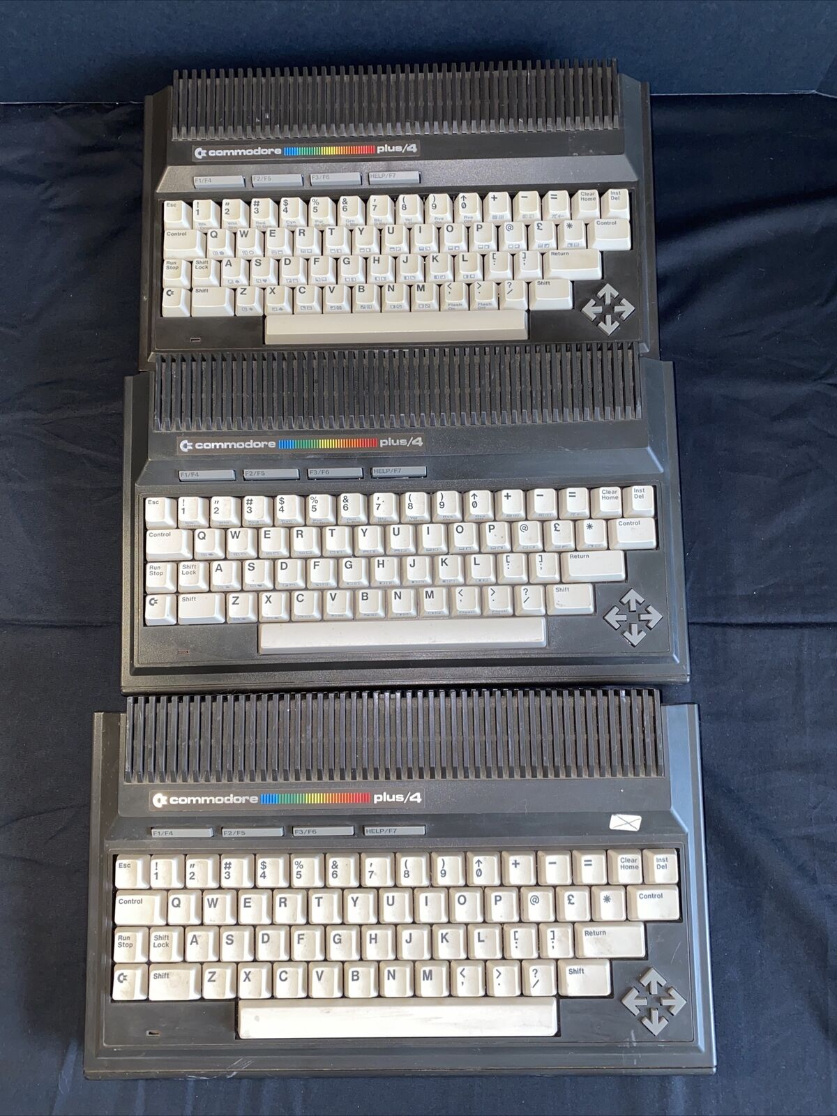 Vintage Commodore Plus/4 Computer Lot Of 3  Untested Estate Sale Buy Out 