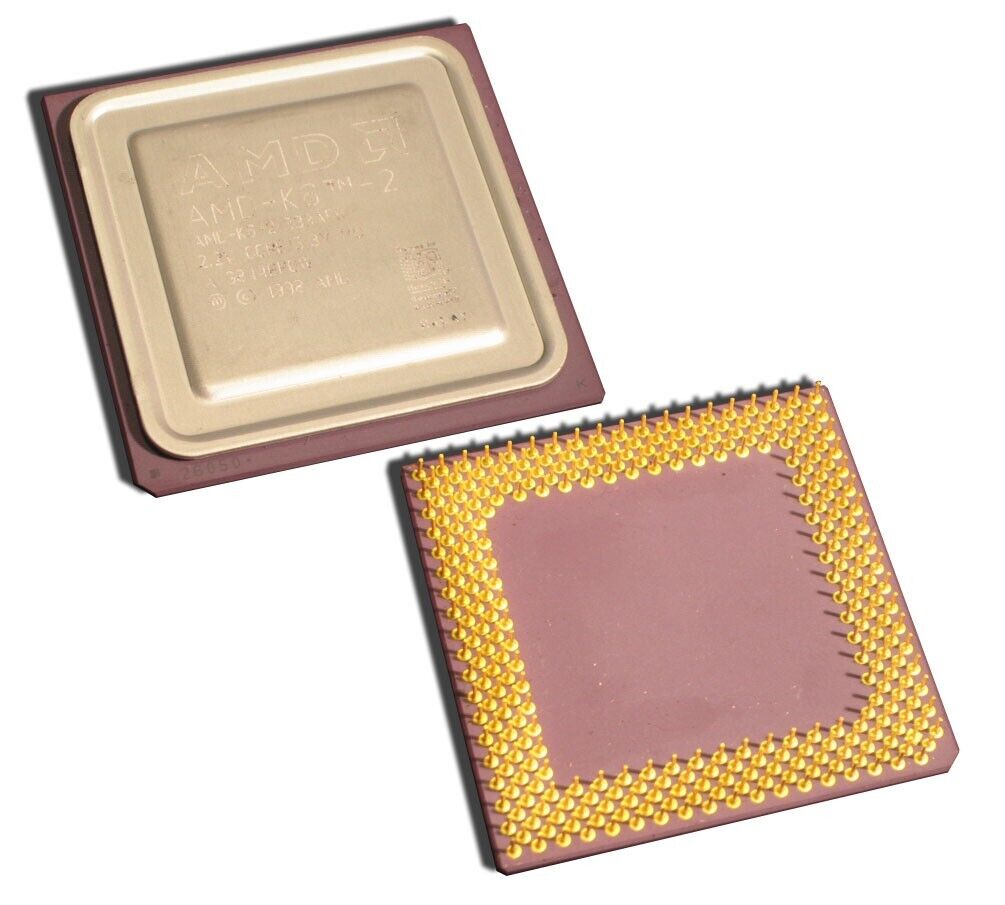 Vintage Fully Tested Good AMD K6-2 333AFR 333MHz Socket 7 CPU Processor 3.3v 2.2