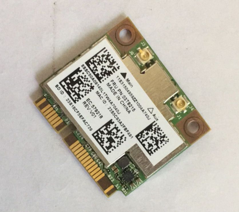 Broadcom BCM94352HMB 802.11/ac/867M WLAN BT4.0 card IBM Lenovo Thinkpad 03T8215