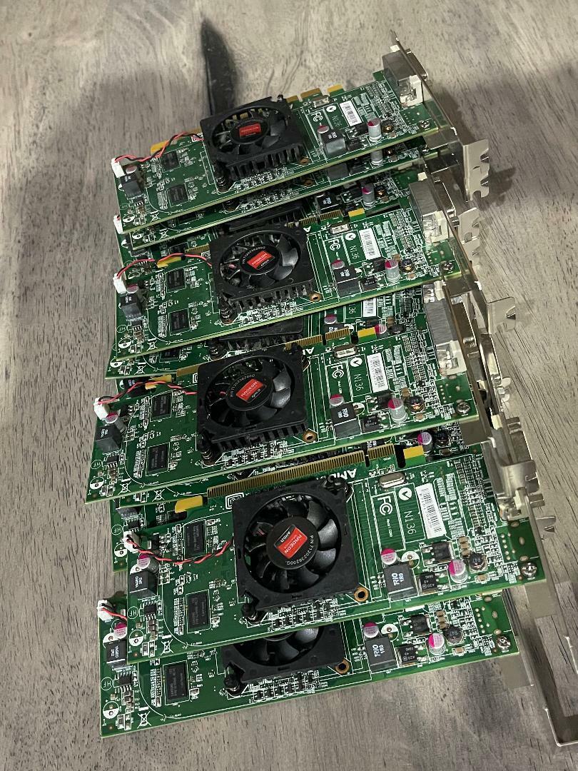 (Lot Of 12)AMD Radeon Graphic PCI-E Card Model: C090 N136 V218 VER 7.1