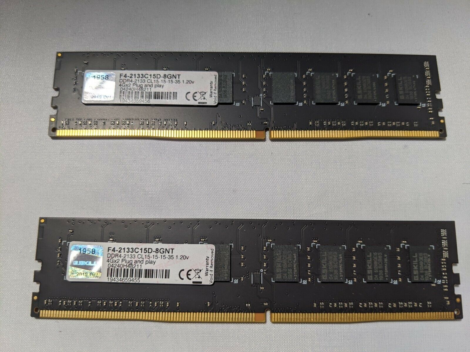 G.Skill NT Series 8 GB (2 x 4 GB) DDR4-2133 CL15 Memory #F42133C15D8GNT