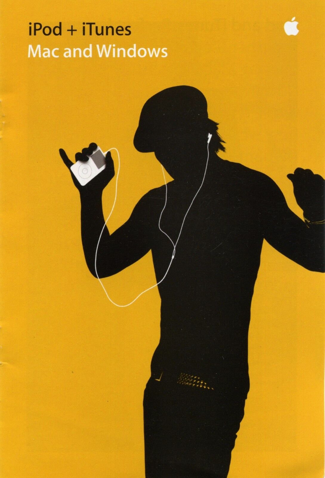  Vintage Apple •brochure• iPod + iTunes yellow circa 2004 collectible *AU* RARE