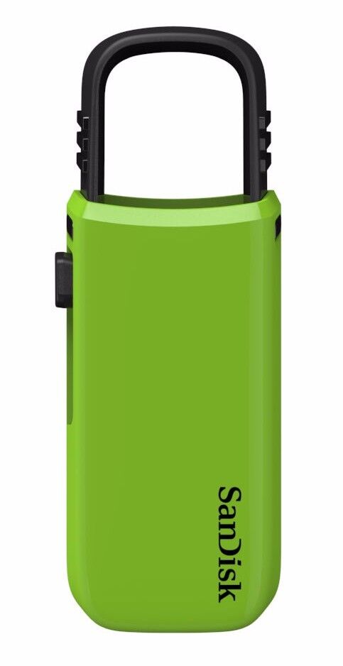 NEW SanDisk Cruzer U Clip 64GB USB Flash Drive Thumb Pen Memory Stick 64 G Green