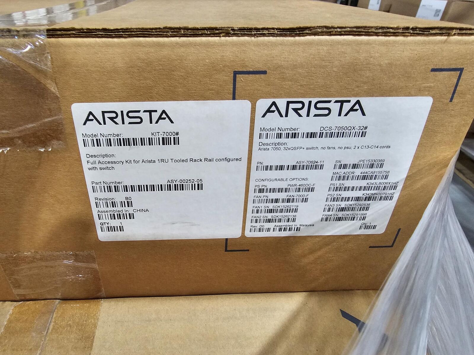 Arista Networking DCS-7050QX-32 32-Ports 40Gbps Switch