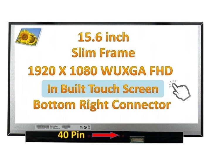 IPS FHD LCD Touch Screen for HP CHROMEBOOK 15-DE0055CL 15-DE0517WM 15.6\