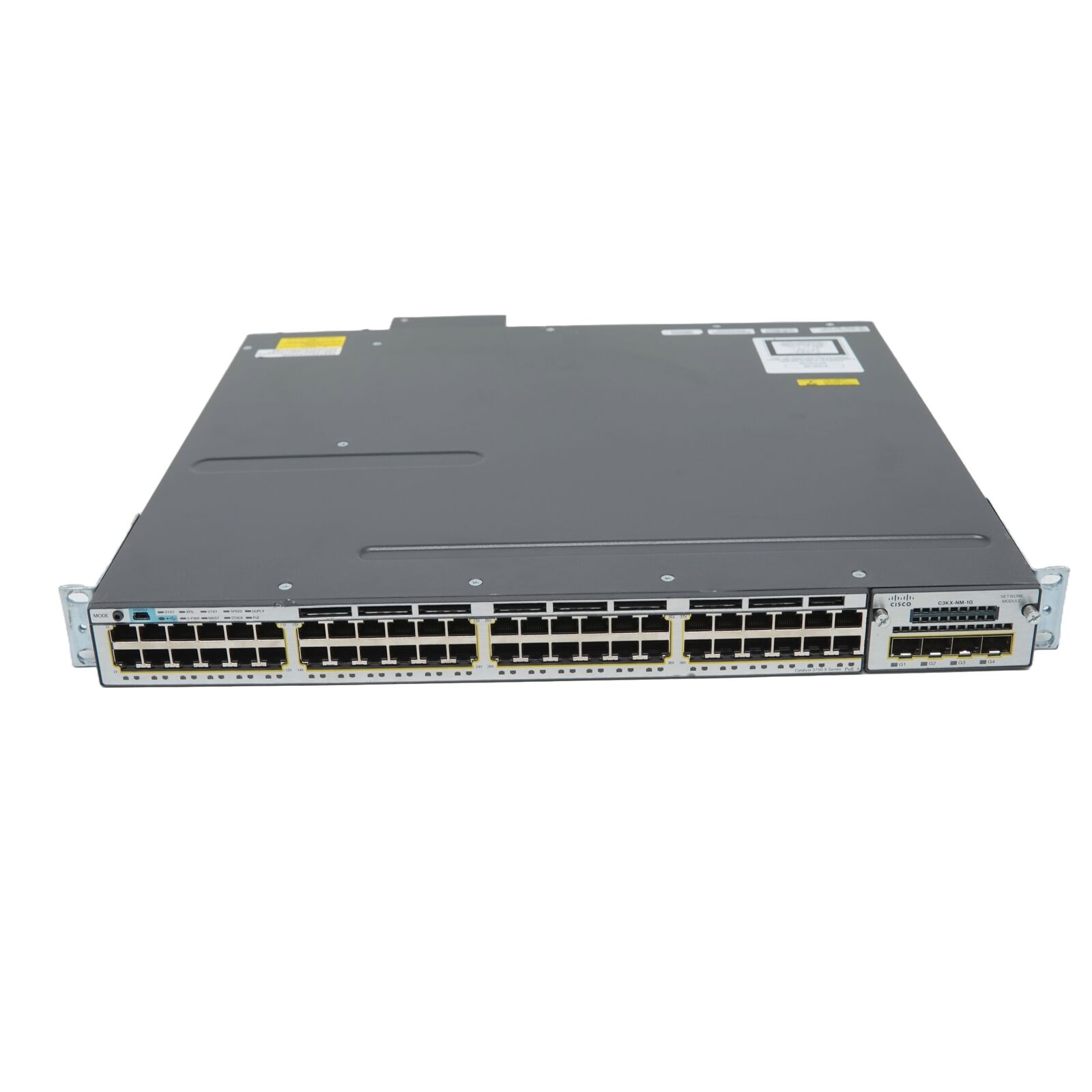 Cisco Catalyst WS-C3750X-48PF-E 48 Port POE Network Switch