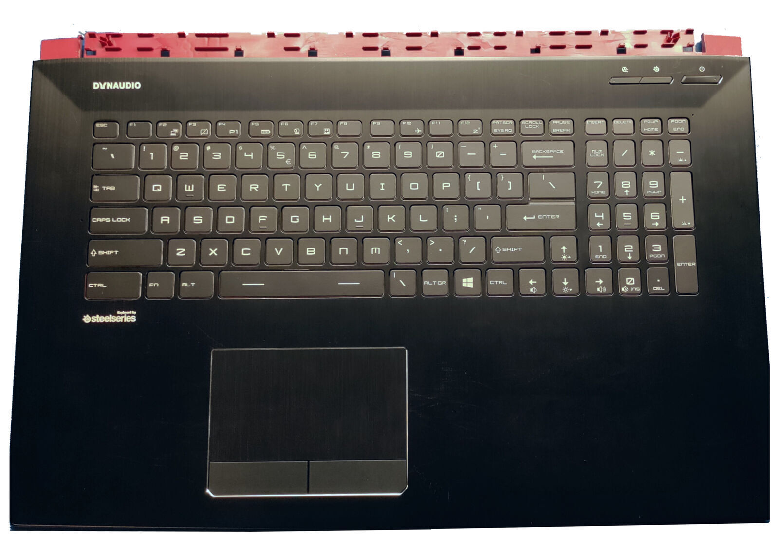 OEM MSI GE72 MS-179C Palmrest RGB Keyboard, No Touchpad 307-791C413-Y31