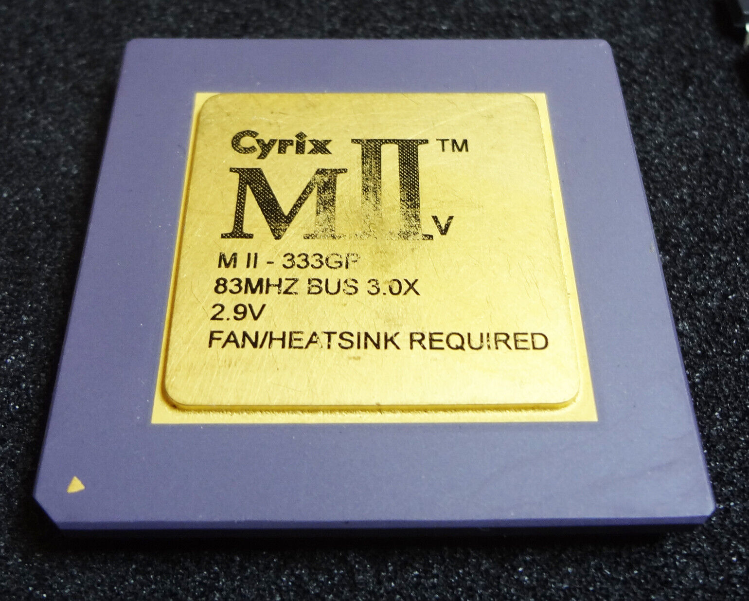 Vintage Cyrix MII-333GP 83MHz Bus 3X 2.9V CPU ICs For PC Computer
