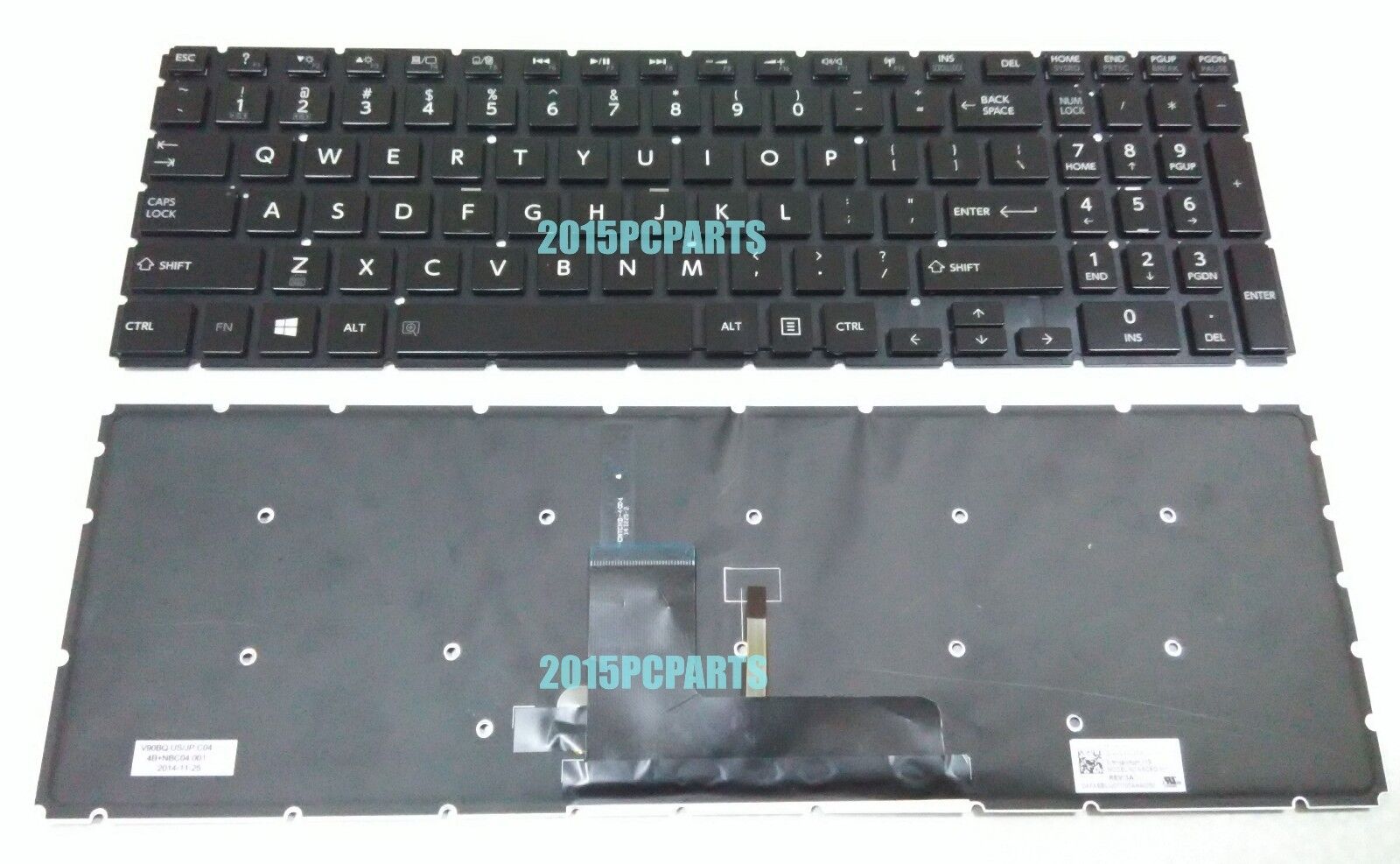 New Toshiba Satellite S55T-B5165 S55T-B5232 S55T-B5239 Keyboard US Backlit