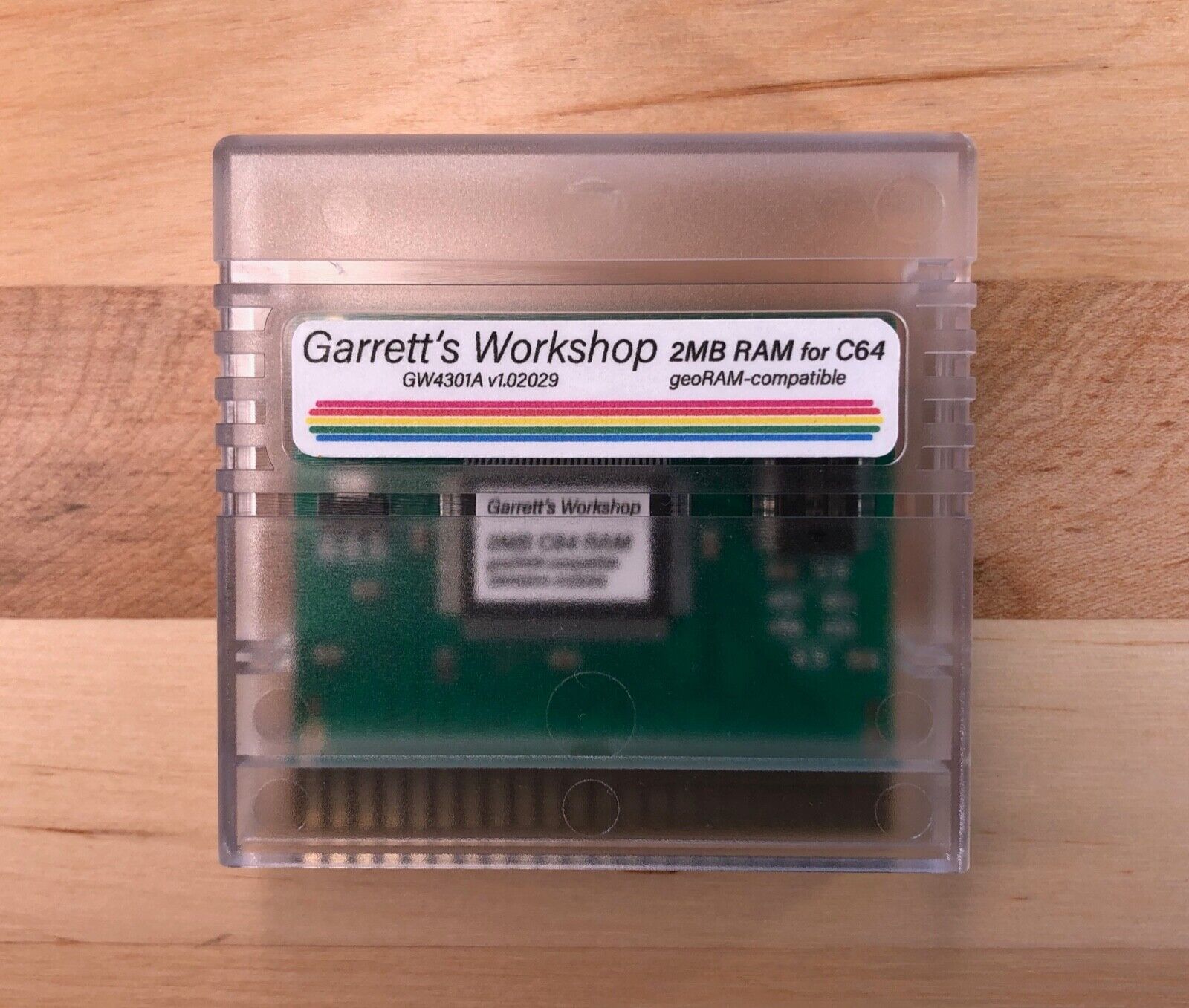 GW4301A -- 2MB RAM for Commodore 64 C64 -- geoRAM compatible -- incl. case