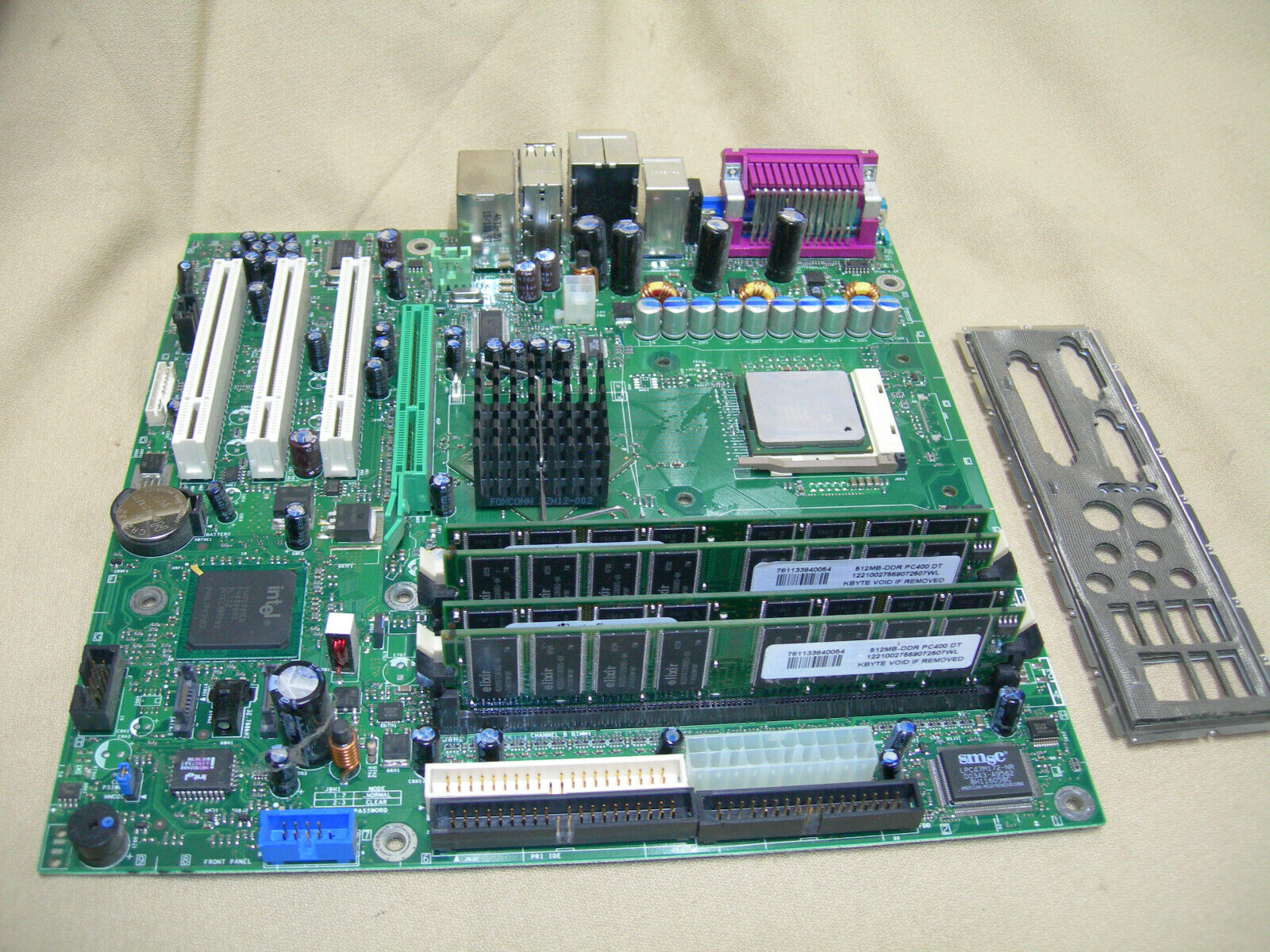 Dell Dimension 4600 E210882 CN-0F4491 Pentium 4 2.8 GHz+Ram+ I/O SHLD